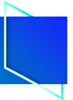 A blue square with a white outline. Contenuto generato da AI