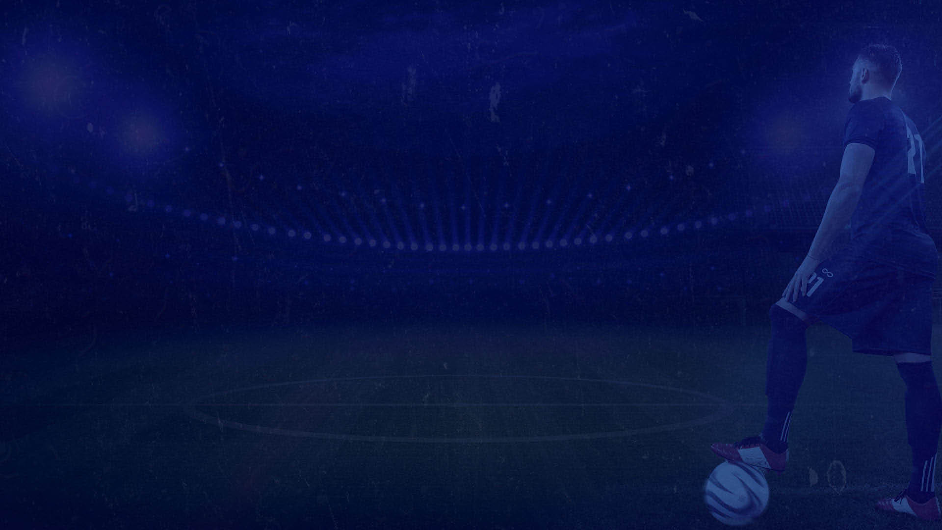 A soccer player is standing on a field with a soccer ball in front of him. Contenuto generato da AI