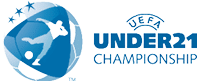 A blue and white logo for the Under 21 Championship. Contenuto generato da AI