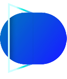 A blue circle with a triangle on the side. Contenuto generato da AI