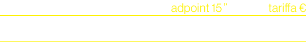 ,adpoint 15,”,tariffa €,Sport pack a/b,30,,13.500,,,,