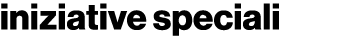 iniziative speciali