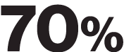70% 