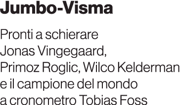 Jumbo Visma Pronti a schierare Jonas Vingegaard, Primoz Roglic, Wilco Kelderman e il campione del mondo a cronometro ...