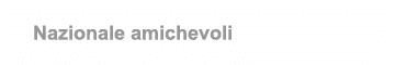 Nazionale amichevoli