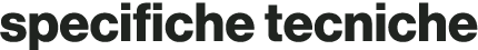 specifiche tecniche