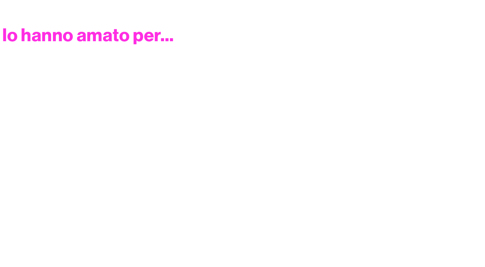 lo hanno amato per...,la regia, il modo in cui sono state girate le immagini,95%,lo studio, la scenogafia, le ambient...