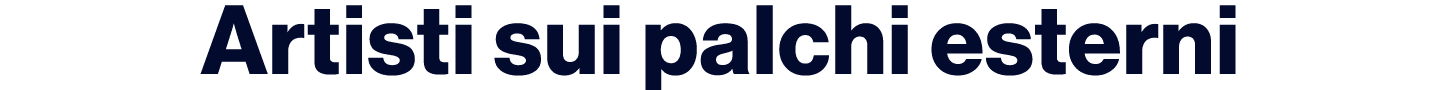 Artisti sui palchi esterni
