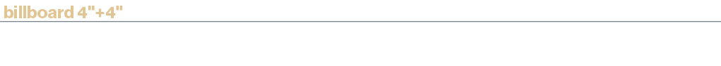 billboard 4\“+4\",tariffa netta €,,orario1,passaggi,,Sanremo Dopo Festival BB,25.11-26.14,2,3.525,00