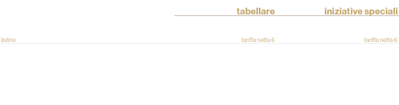 ,tabellare,iniziative speciali,,Sanremo Radio 2 9-15 febbraio,Sanremo Rai Radio 2-22 febbraio,listino,tariffa netta €...