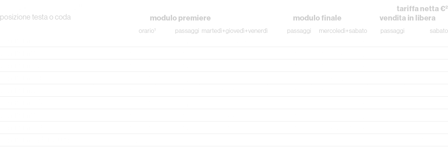 special position 15\“,,,,,tariffa netta €2,posizione testa o coda,modulo premiere,modulo finale,vendita in libera,,or...