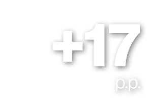 +17 p.p.