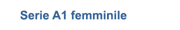 Serie A1 femminile
